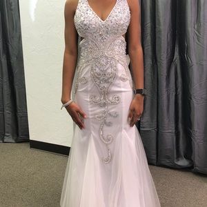 XS small white homecoming/ wedding dress